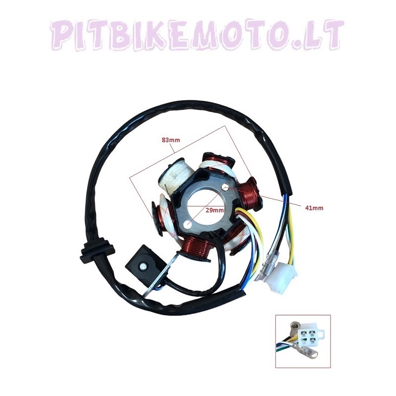 3. Apvijos 6 polių 49-125cc ELE025