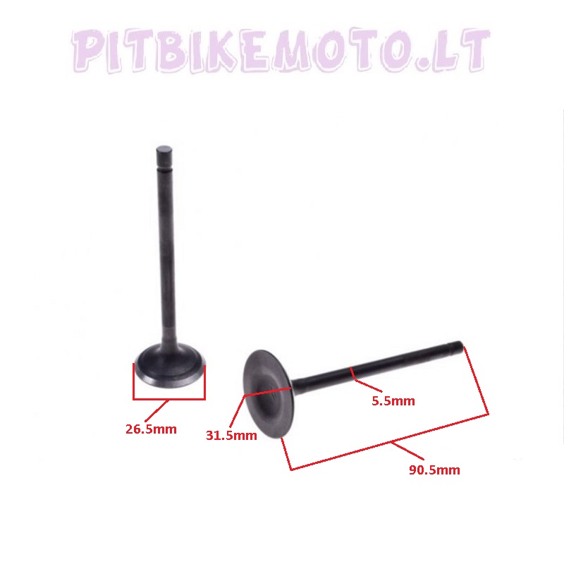 1. Vožtuvai ATV 200cc VSK058-ZQ00215