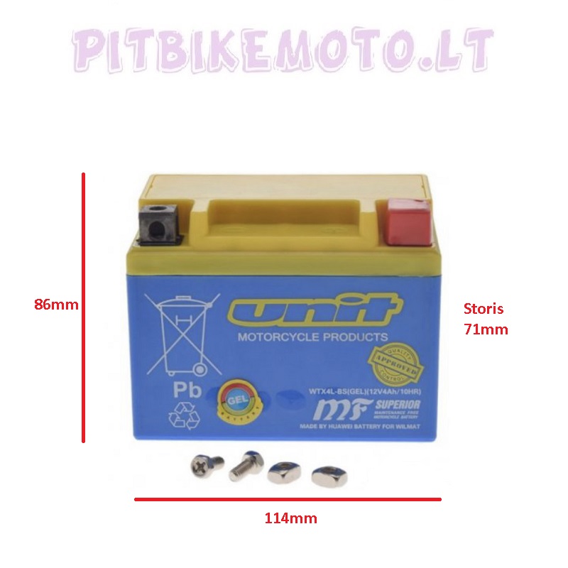 2. Akumuliatorius 12V 4Ah gelinis ELE066-AB0027B
