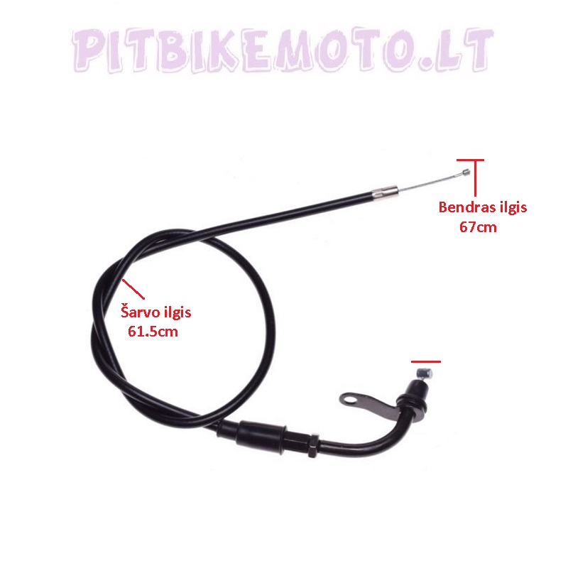 23. Akseleratoriaus trosas Yamaha MBK 67cm LAU111-LC2035