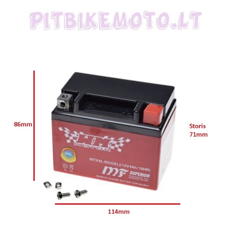 4. Akumuliatorius 12V 4Ah gelinis ELE087-AB0027