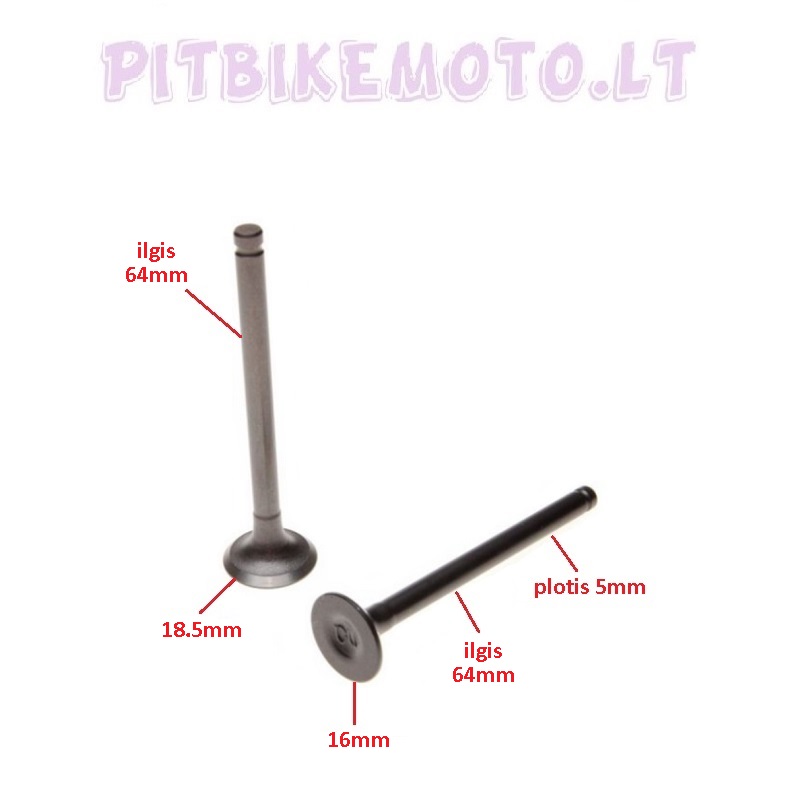 28. GY6 50-70cc vožtuvai VSK123-AY35147B