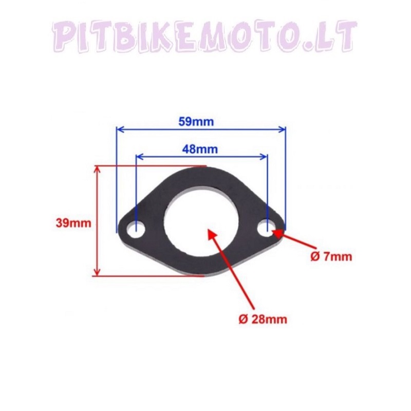 19. ATV 200cc kolektoriaus tarpinė KRB089-ZQ3053-ZQ30531