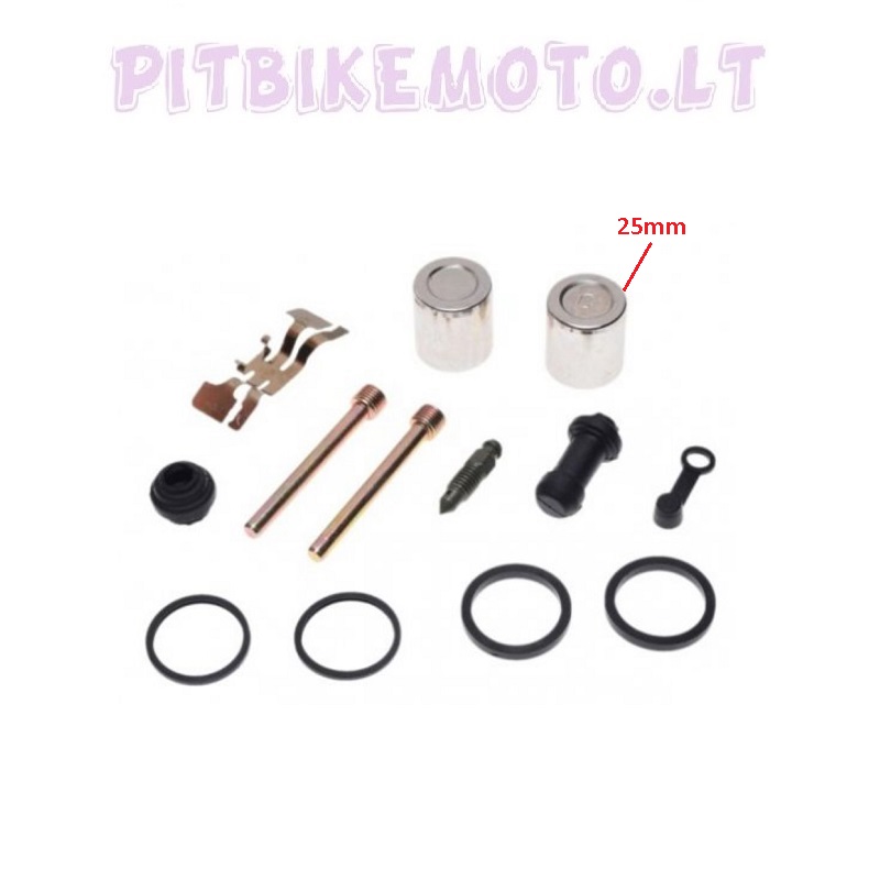 19. Motorolerio suporto rem komplektas 25mm LAU184-ROG4107